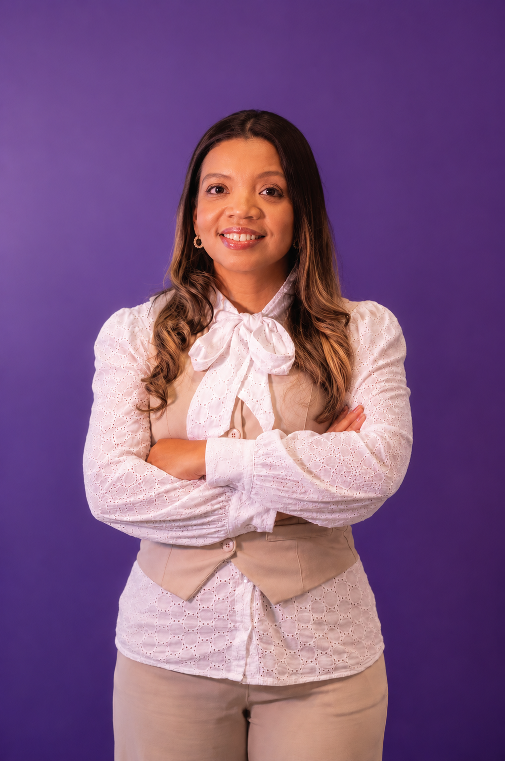Ana Paula Mazariolli em atendimento